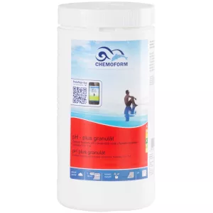 Medence pH emelő granulátum, Chemoform 0802 pH Plus, fehér, 1 kg, kloridmentes, gyorsan oldódó, hosszú távú hatás