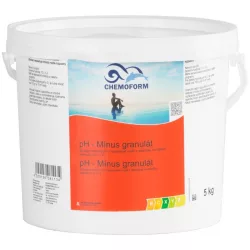   Medence pH csökkentő granulátum, Chemoform 0811 pH Minus, fehér, 5 kg, kloridmentes, gyorsan oldódó, hosszú távú hatás