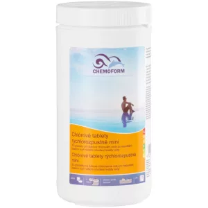 Medence klórtabletta, Chemoform 4601 (20 g), fehér, 1 kg, 50 % aktív klór, gyorsan oldódó, pH-semleges, stabilizált