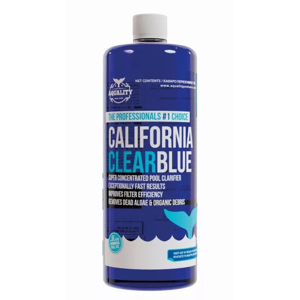 Medence pelyhesítő, Chemoform California Clear Blue, kék, 1 l, folyékony, vízfényesítő