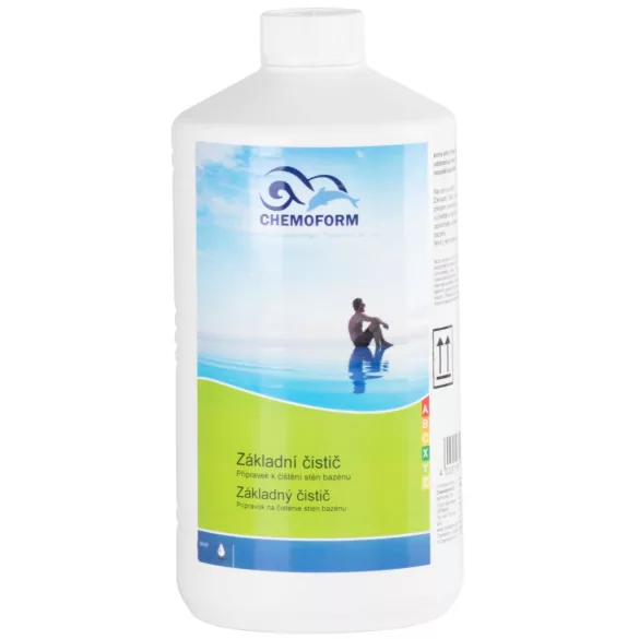 Medence alaptisztító, Chemoform 1333, fehér, 1 l, foszforsav alapú, savas, vízkőoldó, algalerakódás ellen