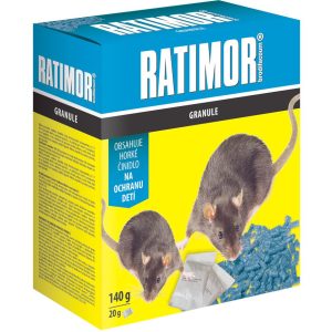 RATIMOR® Brodifacoum granulátum - 140g, egerek és patkányok ellen
