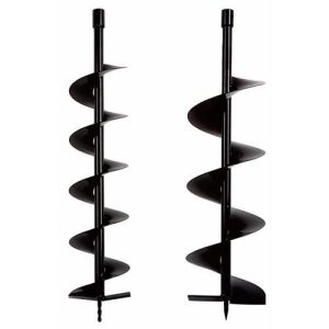 Földfúrószár, Strend Pro Garden Dril-100, fekete, földfúróhoz, 100 mm spirál