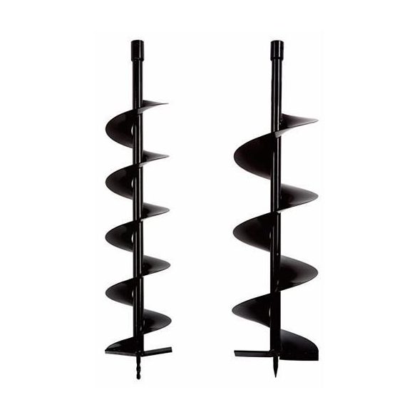 Földfúrószár, Strend Pro Garden Dril-100, fekete, földfúróhoz, 100 mm spirál