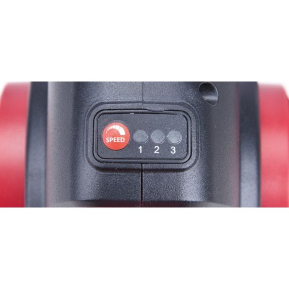 Akkumulátoros lombfúvó, Worcraft CLB-S20LiA ShareSYS, piros/fekete, 20 V Li-Ion, légsebesség: 288 km/h, légszállítás: 3,5 m3/perc, 3 fúvókával, akkumulátor és töltő nélkül