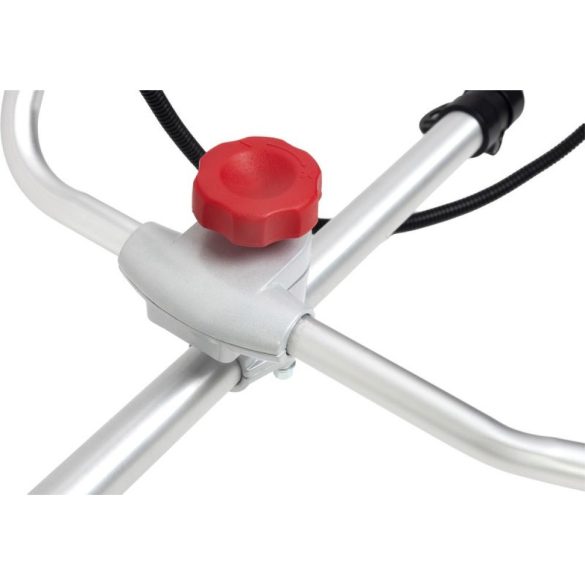 Benzinmotoros bozótvágó, Worcraft GT65-430, piros/ezüst, 2200 W, kétütemű motor, gyorskioldó, tartozékokkal