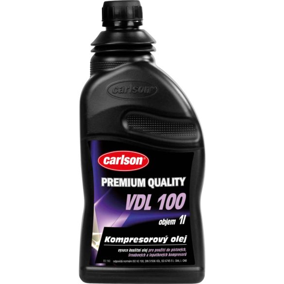Kompresszorolaj, Carlson VDL 100 , 1000 ml, dugattyús és csavarkompresszorokhoz, lapátkompresszorokhoz, megbízható kenésre
