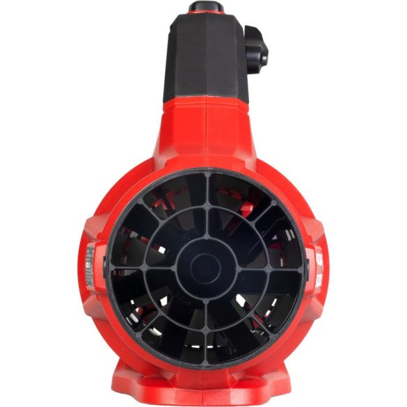 Akkumulátoros lombfúvó, Worcraft CLB-S40LiBA ShareSYS, piros/fekete, 2 x 20 V Li-Ion, légsebesség: 202 km/h, légszállítás: 13,5 m3/perc, 3 fúvókával, akkumulátor és töltő nélkül