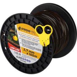   Fűkasza damil, Strend Pro Garden Premium SawLine, 2,7 mm, 100 m, sötétbarna, fogazott, nagy szilárdságú, kopásálló, tekercses