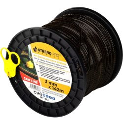   Fűkasza damil, Strend Pro Garden Premium SawLine, 3,0 mm, 142 m, sötétbarna, fogazott, nagy szilárdságú, kopásálló, tekercses
