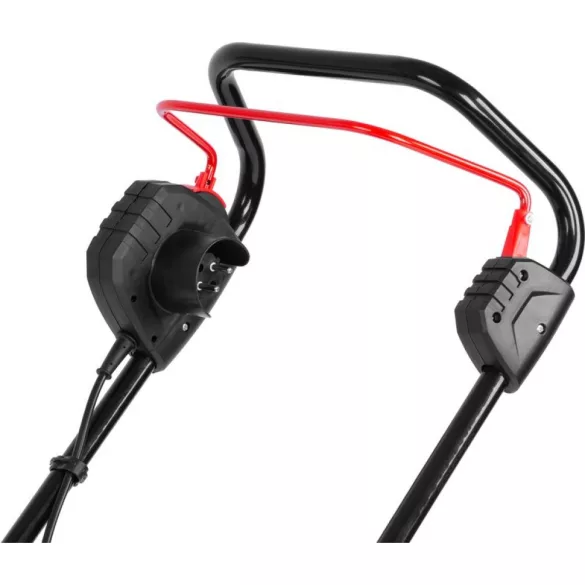 Elektromos fűnyíró, Strend Pro Garden TBE1332, piros/fekete, vágásszélesség: 32 cm, 1300 W, 230 V / 50 Hz, 30 l gyűjtőkosár