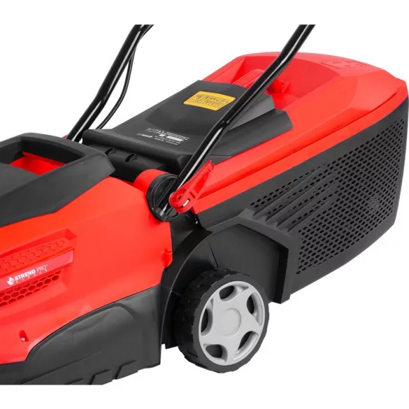 Elektromos fűnyíró, Strend Pro Garden TBE1332, piros/fekete, vágásszélesség: 32 cm, 1300 W, 230 V / 50 Hz, 30 l gyűjtőkosár