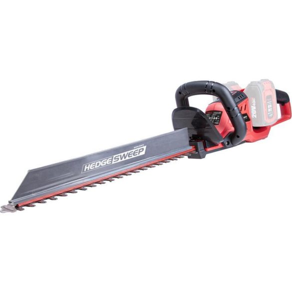 Akkumulátoros sövényvágó, Worcraft CHT-S40LiB ShareSYS, piros/fekete, 56 cm pengehossz, 2 x 20 V Li-Ion, 1550 löket/perc, ütésvédelem, maximum 28 mm ágvastagság, akkumulátor és töltő nélkül