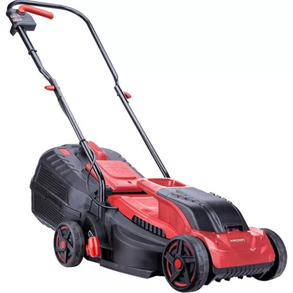 Akkumulátoros fűnyíró, Worcraft CLM-S20LiB ShareSYS, fekete/piros, vágásszélesség: 32 cm, 20 V Li-Ion, 3500 fordulat/perc, 30 l gyűjtőkosár, akkumulátor és töltő nélkül