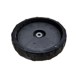   Fűnyíró kerék, Strend Pro Garden TB53S13 benzinmotoros fűnyíróhoz, fekete, 4530. számú pótalkatrész, golyóscsapágyas, bordázott, erősített futófelületű, műanyag, eredeti, hátsó, 1 db