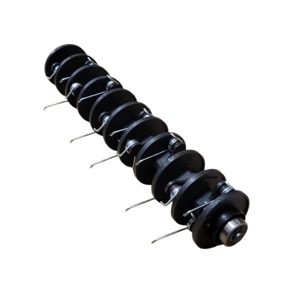 Gyepszellőztető henger, Strend Pro Garden HYA5015 elektromos gyepszellőztetőhöz, fekete, 56. számú pótalkatrész, 22 rugós, csapágyazott tengely, edzett acél rugók