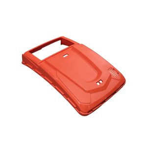 Fűnyíró fűgyűjtő alkatrész, Strend Pro Garden QL53P-196 benzinmotoros fűnyíróhoz, piros, 77. számú pótalkatrész, ütés- és UV-álló műanyag