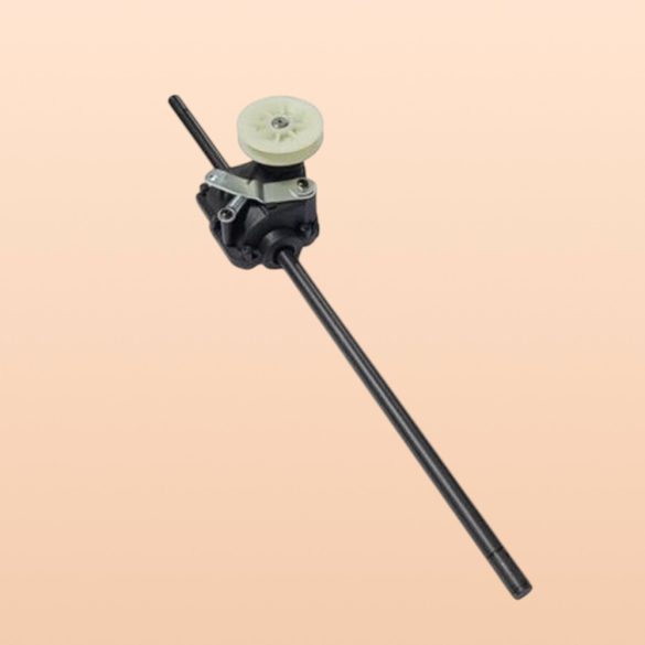 Fűnyíró meghajtóegység, Strend Pro Garden QL53P-196 benzinmotoros fűnyíróhoz, fekete/krémszínű, 48. számú pótalkatrész, edzett acél, előre szerelt szíjtárcsával