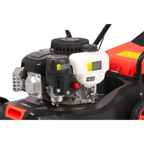 Benzinmotoros fűnyíró, Strend Pro Garden QN41D, fekete/narancssárga, vágásszélesség: 40,6 cm, 132 cm3, 4 ütemű, 2200 W, 3 LE, 45 l gyűjtőkosár, kézi tolás