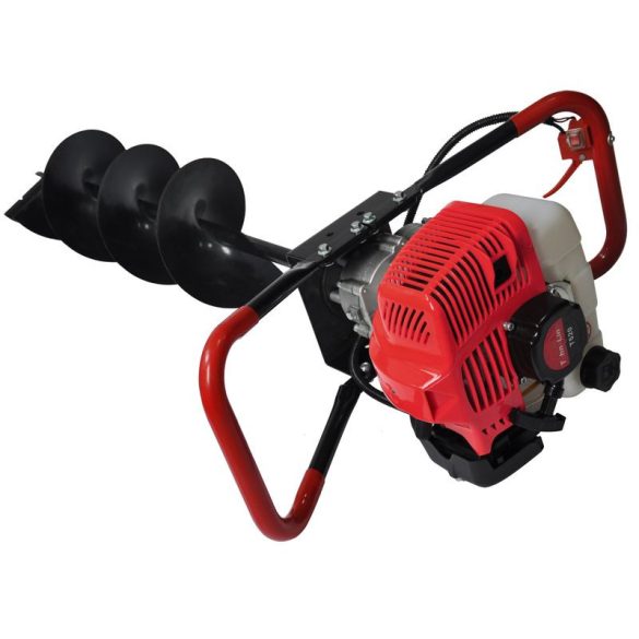 Földfúró, Strend Pro Garden, LD EA520B, 15 cm átmérő, 80 cm hossz, 1,45 kW, benzinmotoros, kétütemű, léghűtéses, 1,2 l üzemanyagtartály
