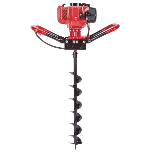 Földfúró, Strend Pro Garden, LD EA520B, 15 cm átmérő, 80 cm hossz, 1,45 kW, benzinmotoros, kétütemű, léghűtéses, 1,2 l üzemanyagtartály