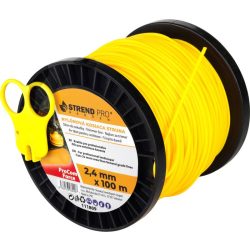   Fűkasza damil, Strend Pro Garden ProCom Force, 2,4 mm, 100 m, sárga, kerek, kopásálló, szakadásálló, túlmelegedésálló, tekercses