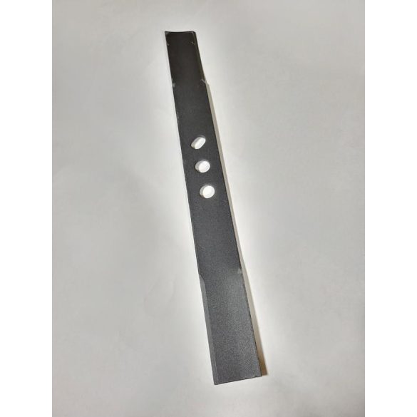 Fűnyírókés, Strend Pro Garden QL41S-139 benzinmotoros fűnyíróhoz, sötétszürke, 40,6 cm, hárompontos rögzítés, hőkezelt, alacsony vibráció