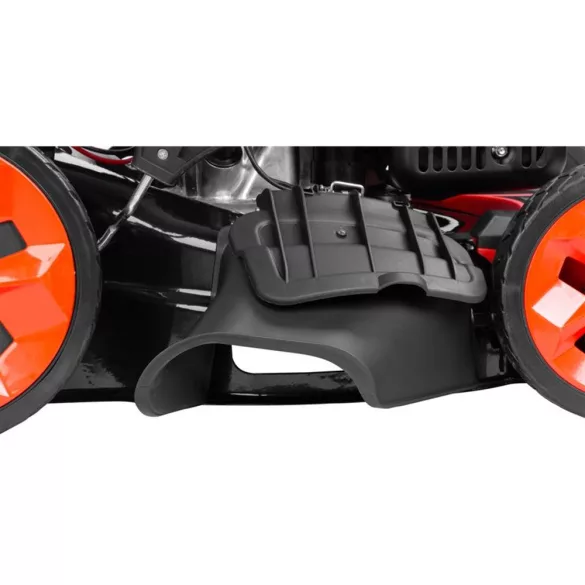 Benzinmotoros fűnyíró, Strend Pro Garden QL46PD-139, fekete/piros, vágásszélesség: 46 cm, Loncin motor, 139 cm3, 4 ütemű, 2400 W, 3,2 LE, 3600 fordulat/perc, 60 l gyűjtőkosár, mulcsozás, önjáró