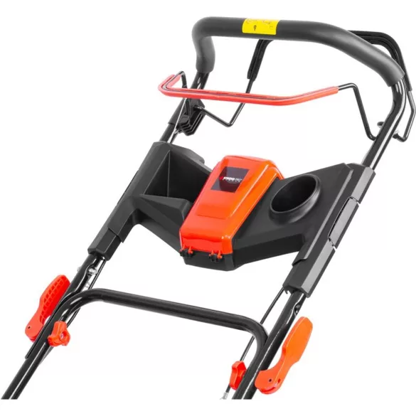Benzinmotoros fűnyíró, Strend Pro Garden QL51P-196, fekete/piros, vágásszélesség 51 cm, Loncin V200 motor, 196 cm3, 4 ütemű, 4000 W, 5,4 LE, 3600 fordulat/perc, 60 l gyűjtőkosár, oldalkidobás, mulcsozás, önjáró