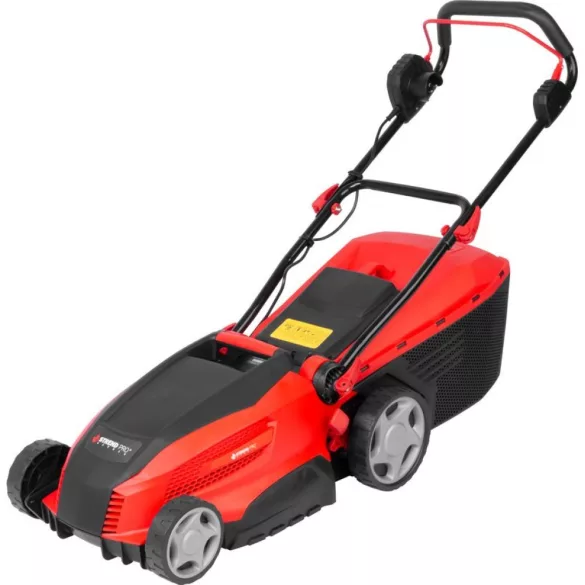 Elektromos fűnyíró, Strend Pro Garden TBE1636, piros/fekete, vágásszélesség: 36 cm, 1600 W, 230 V / 50 Hz, 40 l gyűjtőkosár
