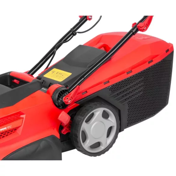 Elektromos fűnyíró, Strend Pro Garden TBE1636, piros/fekete, vágásszélesség: 36 cm, 1600 W, 230 V / 50 Hz, 40 l gyűjtőkosár