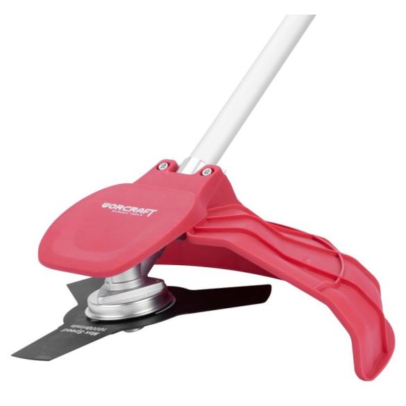 Akkumulátoros bozótvágó és fűkasza, Worcraft CGT-S40LiBHP ShareSYS, piros/ezüst, 2 az 1-ben, 2 x 20 V Li-Ion, 6700/6200 fordulat/perc, szénkefe nélküli, akkumulátor és töltő nélkül