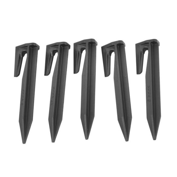 Fűnyíró határoló vezeték rögzítő szeg, Worcraft RLM-20Li robotporszívóhoz, fekete, UV-álló, időjárásálló, műanyag, univerzális, 120 db