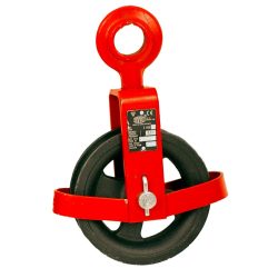   Csiga, Brano Z 500 B, 500 kg, piros/fekete, szemmel és kötélvédővel, kézi működtetésű, hordozható, köteles használathoz, egyszerű kialakítás