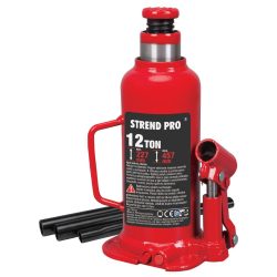   Hidraulikus emelő, Strend Pro TH91204, piros, 12000 kg teherbírás, 22,7–45,7 cm emelési magasság, kompakt, masszív, könnyen mozgatható