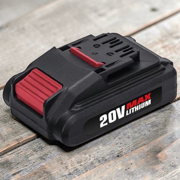 Akkumulátor, Worcraft CD-20 Li-ion, 20 V, 2,0 Ah, cserélhető, újratölthető