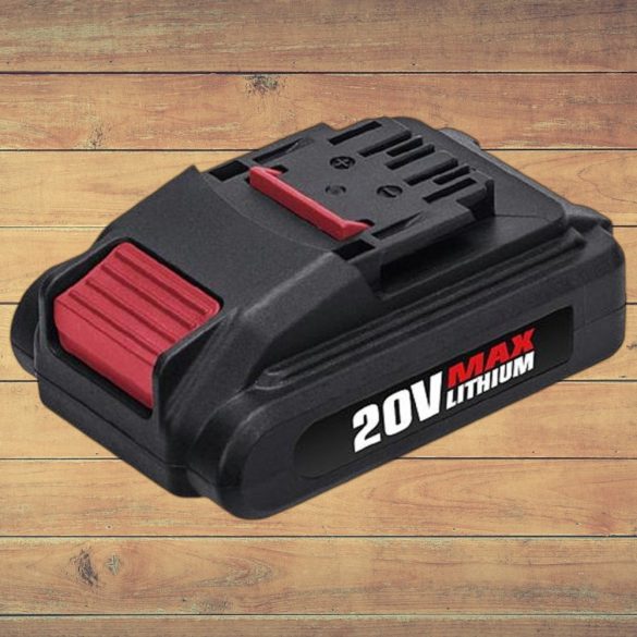 Akkumulátor, Worcraft CD-20 Li-ion, 20 V, 2,0 Ah, cserélhető, újratölthető