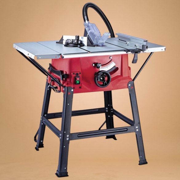 Elektromos körfűrész, Worcraft TS-2000A, asztali, 2000 W, 240 V / 50 Hz, 250 mm tárcsa, 5000 fordulat/perc, 0-45° állítható, túlterhelés-védelem, 2 db ajándék fűrészlap