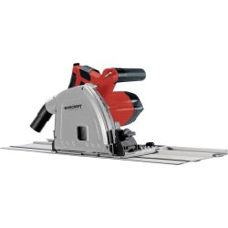   Merülőfűrész, Worcraft TS12-165, 1200 W, 165 mm tárcsa, 54 mm vágásmélység, állítható mélység és szög, 2 x 70 cm vezetősínnel