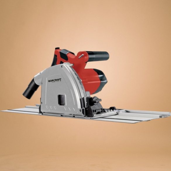 Merülőfűrész, Worcraft TS12-165, 1200 W, 165 mm tárcsa, 54 mm vágásmélység, állítható mélység és szög, 2 x 70 cm vezetősínnel