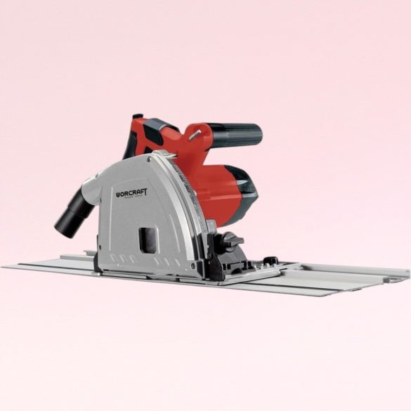 Merülőfűrész, Worcraft TS12-165, 1200 W, 165 mm tárcsa, 54 mm vágásmélység, állítható mélység és szög, 2 x 70 cm vezetősínnel