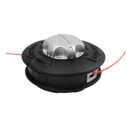   Bozótvágó damilfej, Strend Pro Silon bozótvágókhoz, fekete/ezüst, alumínium test, műanyag ház, profi pótfej damilhoz