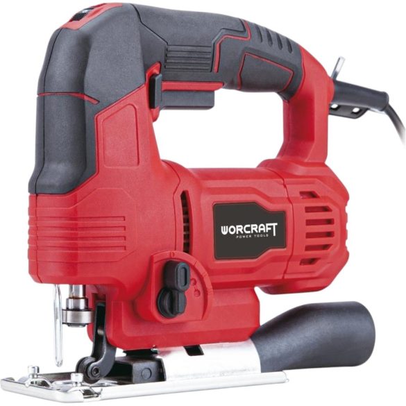 Elektromos szúrófűrész, Worcraft JS06-65, piros/fekete, 550 W, 800-3000 löket/perc, 0-45° állítható