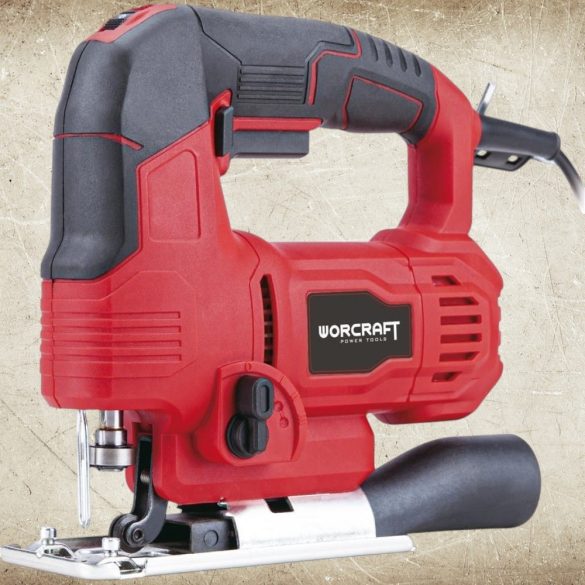 Elektromos szúrófűrész, Worcraft JS06-65, piros/fekete, 550 W, 800-3000 löket/perc, 0-45° állítható