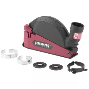 Sarokcsiszoló elszívó burkolat, Strend Pro CDS5, piros/fekete, 115 / 125 mm sarokcsiszolóhoz, porszívóhoz csatlakoztatható (TC113119)