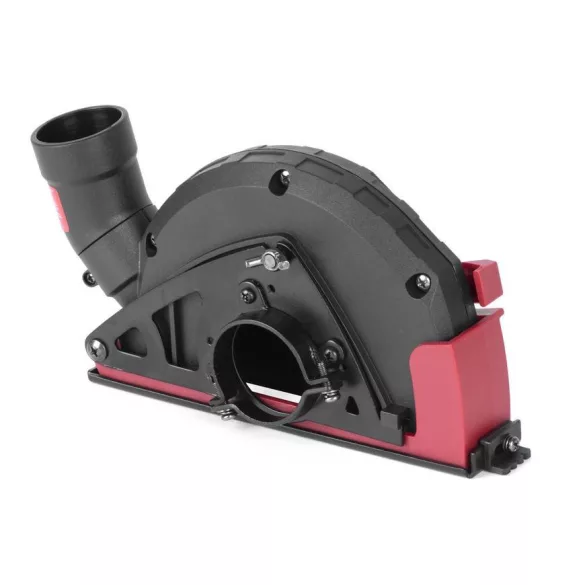 Sarokcsiszoló elszívó burkolat, Strend Pro CDS5, piros/fekete, 115 / 125 mm sarokcsiszolóhoz, porszívóhoz csatlakoztatható (TC113119)
