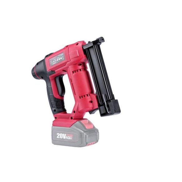 Akkumulátoros tűzőgép, szögbelövő, Worcraft CNS-S20Li ShareSYS, piros/fekete, 19 mm U alakú kapcsokhoz / 19 mm szeghossz, 20 lövés/perc, 20 V Li-Ion, akkumulátor és töltő nélkül