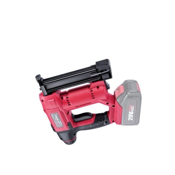 Akkumulátoros tűzőgép, szögbelövő, Worcraft CNS-S20Li ShareSYS, piros/fekete, 19 mm U alakú kapcsokhoz / 19 mm szeghossz, 20 lövés/perc, 20 V Li-Ion, akkumulátor és töltő nélkül