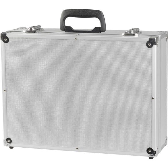 Szerszámos táska, Strend Pro ATB80, 45 x 33 x 15 cm, ezüst, alumínium, zárható, kényelmes fogantyú