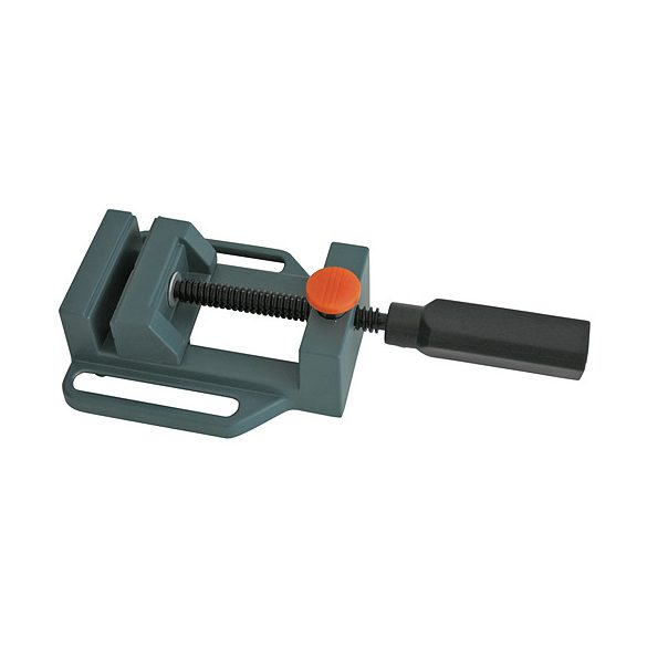 Asztali csőszerelő satu, Strend Pro Cork DV813, sötétszürke, maximum 70 mm, hengeres tárgyakhoz, vágáshoz, menetvágáshoz, csiszoláshoz, mini